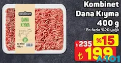KOMBİNET DANA KIYMA 400 G KOMBİNET DANA KIYMA 400 G